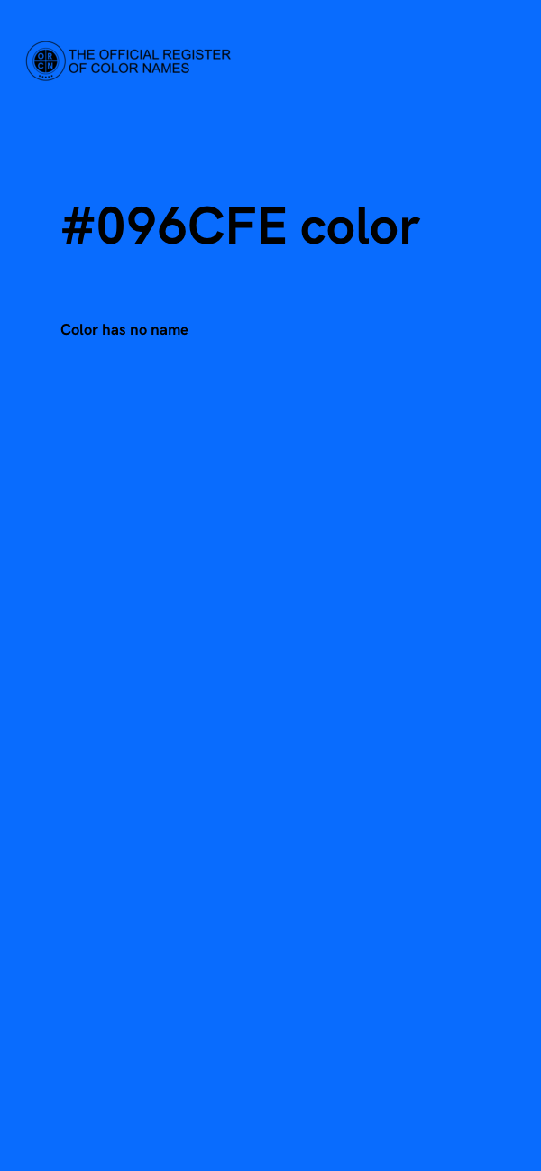 #096CFE color image