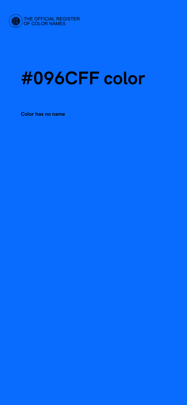 #096CFF color image