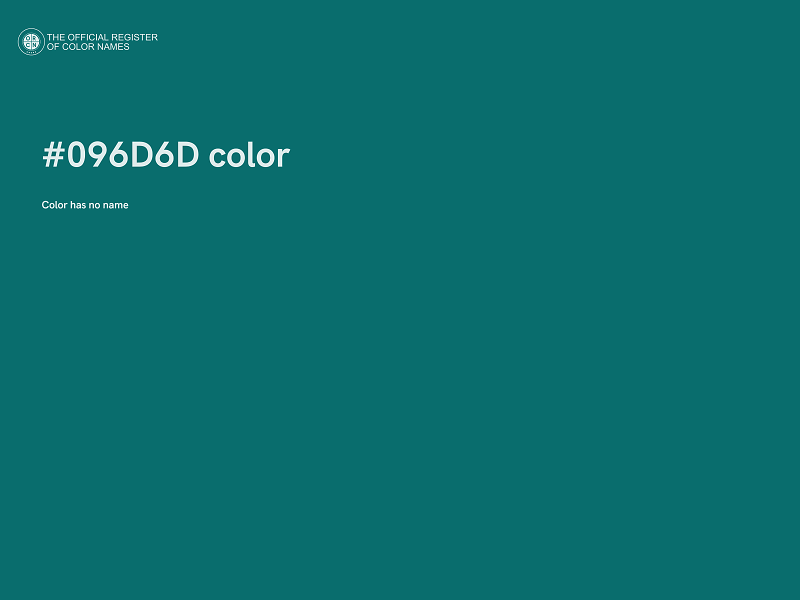 #096D6D color image