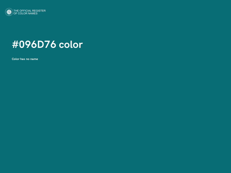 #096D76 color image