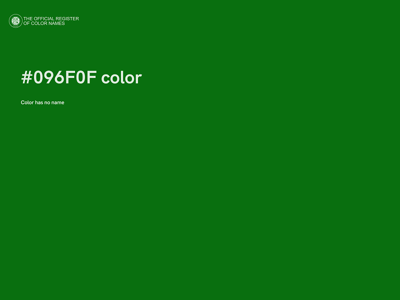#096F0F color image