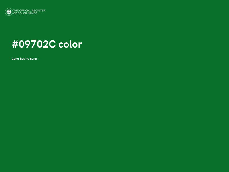 #09702C color image