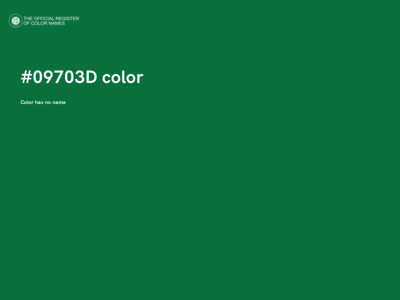 #09703D color image