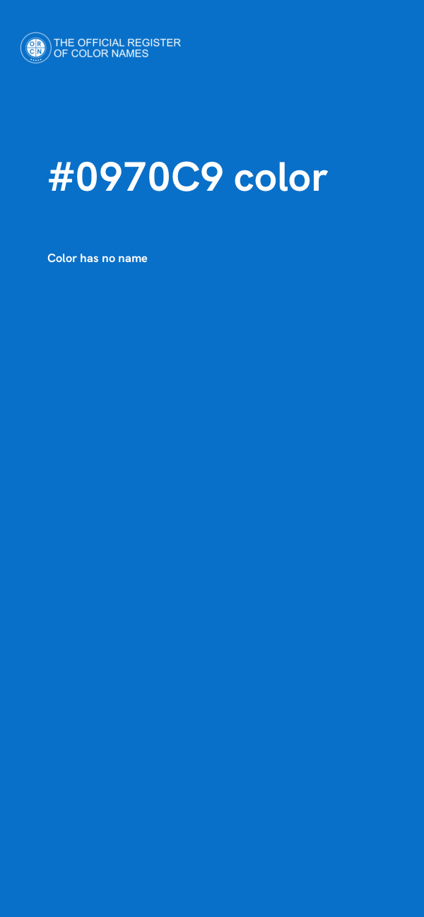 #0970C9 color image