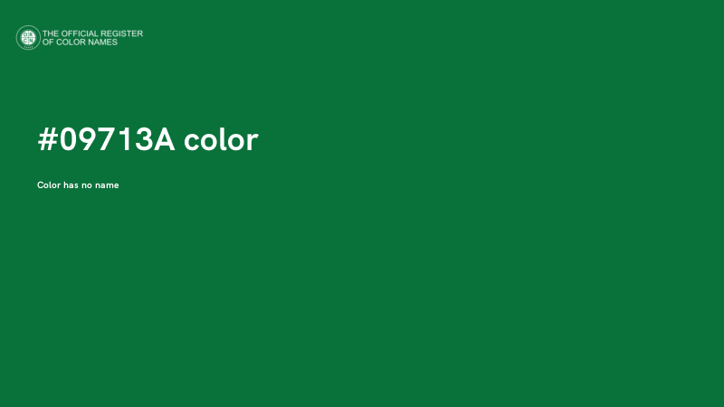 #09713A color image