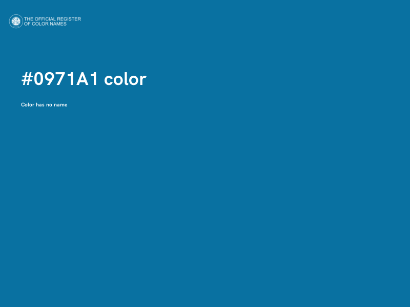 #0971A1 color image