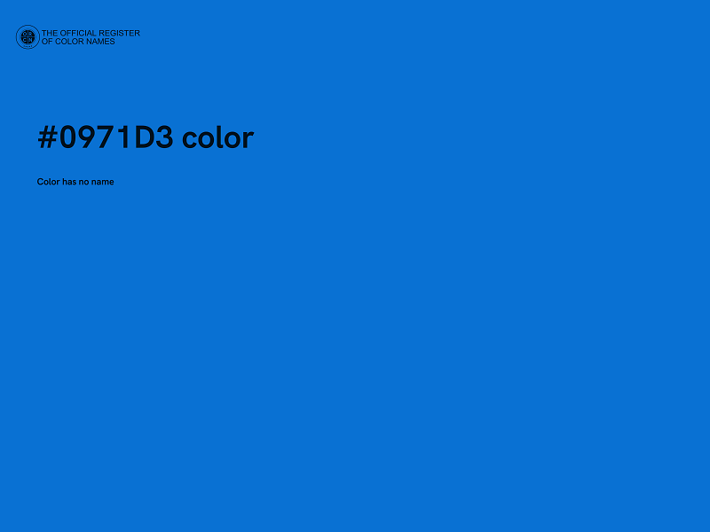 #0971D3 color image