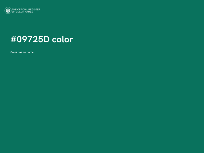 #09725D color image