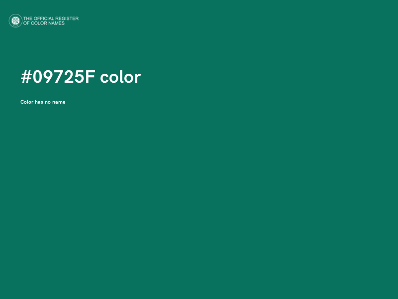 #09725F color image