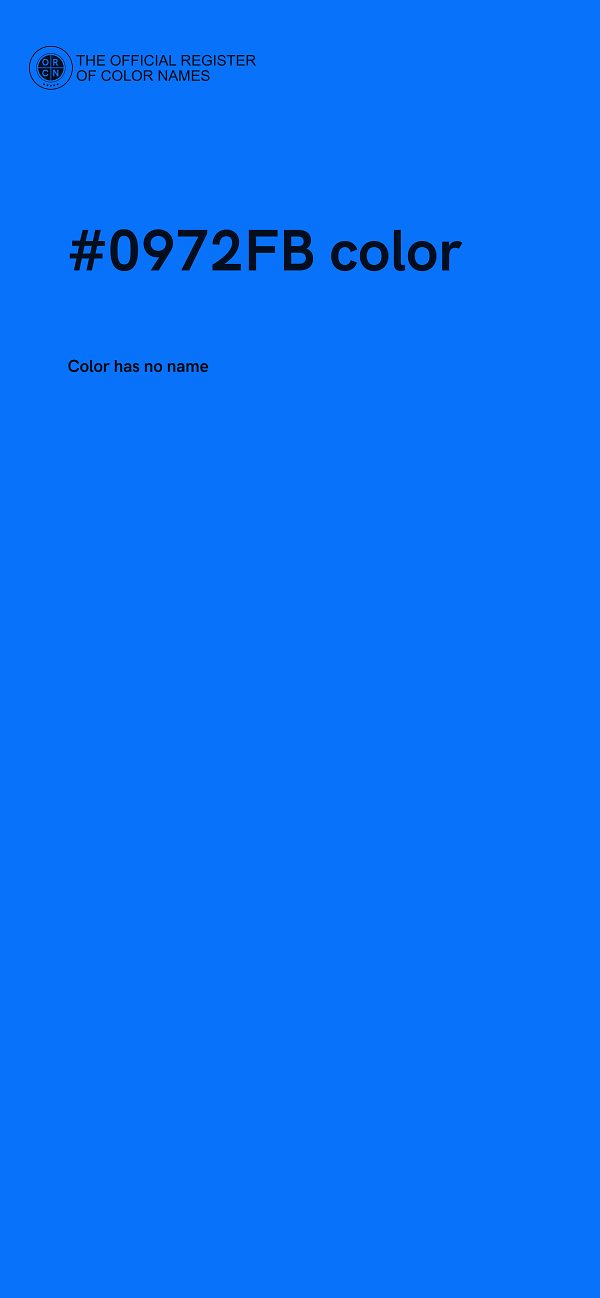 #0972FB color image