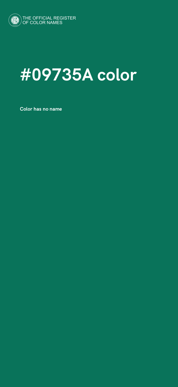 #09735A color image
