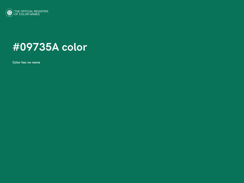 #09735A color image