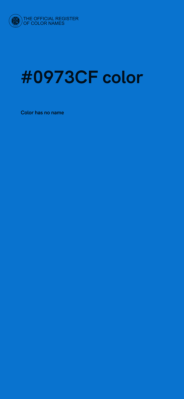 #0973CF color image