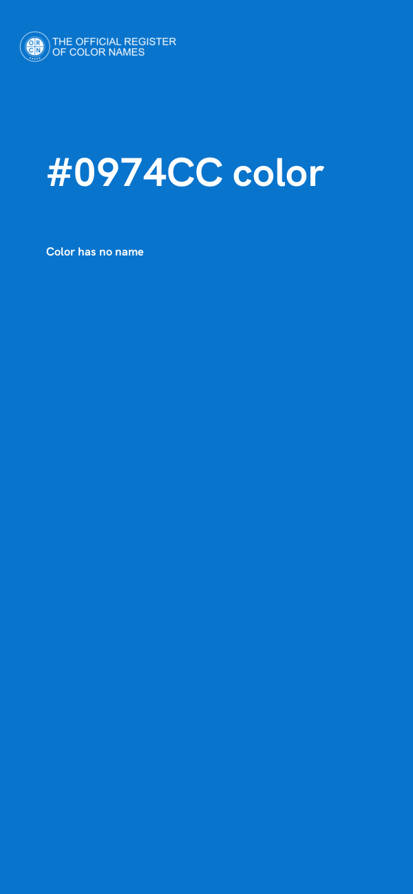 #0974CC color image