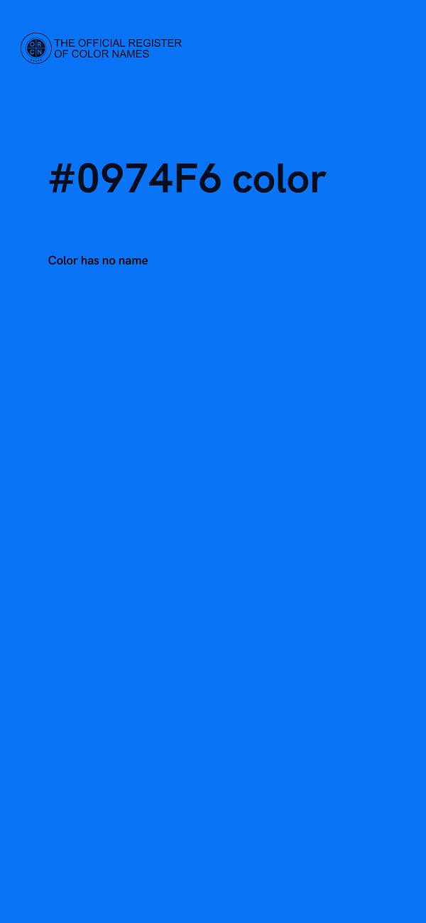 #0974F6 color image