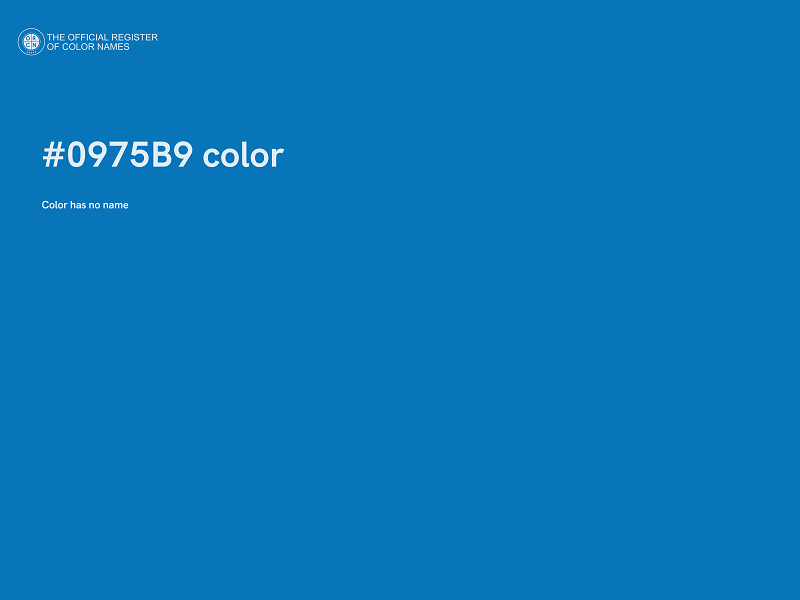 #0975B9 color image