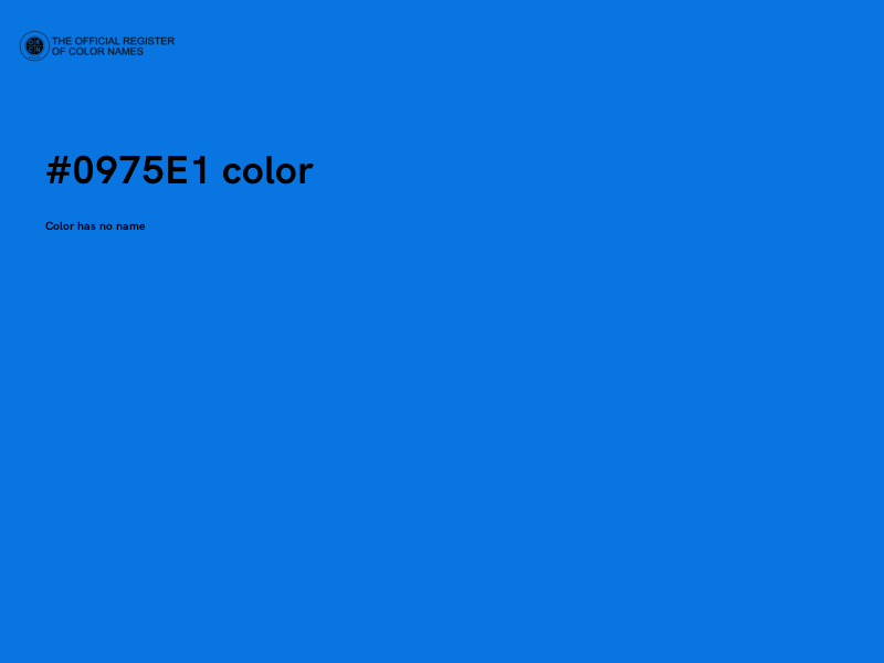 #0975E1 color image