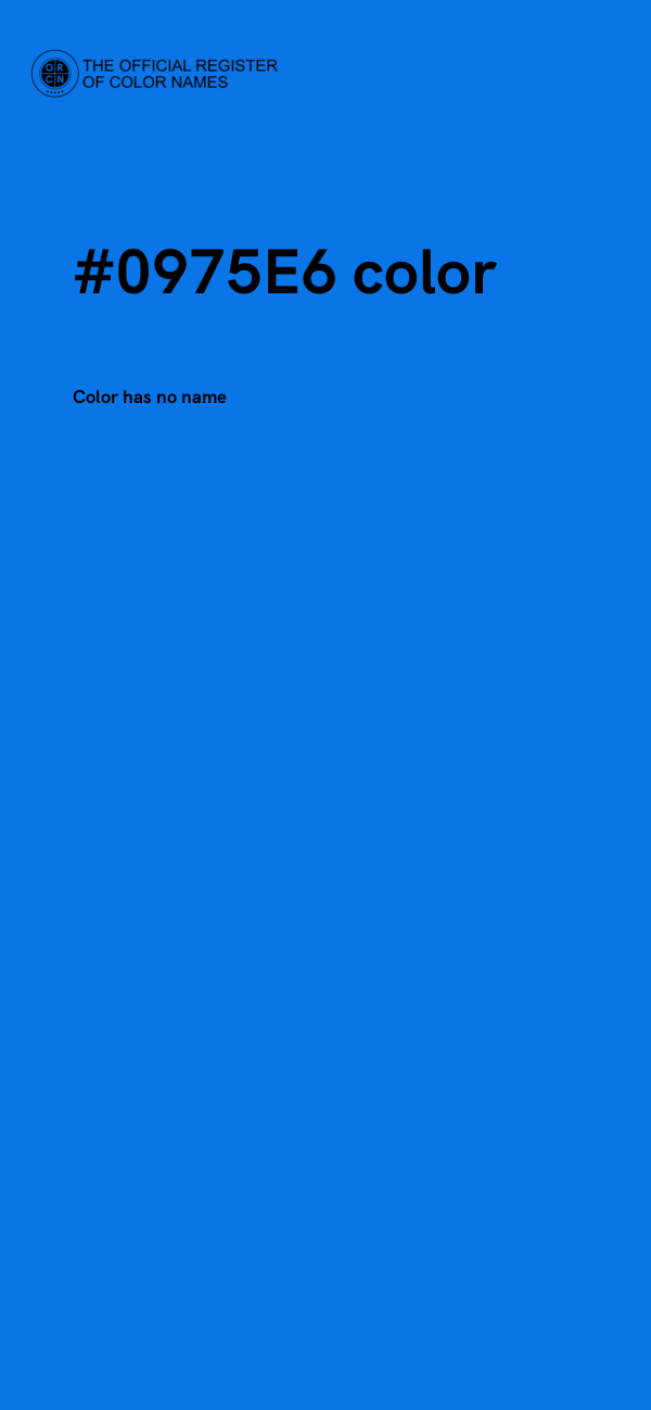 #0975E6 color image