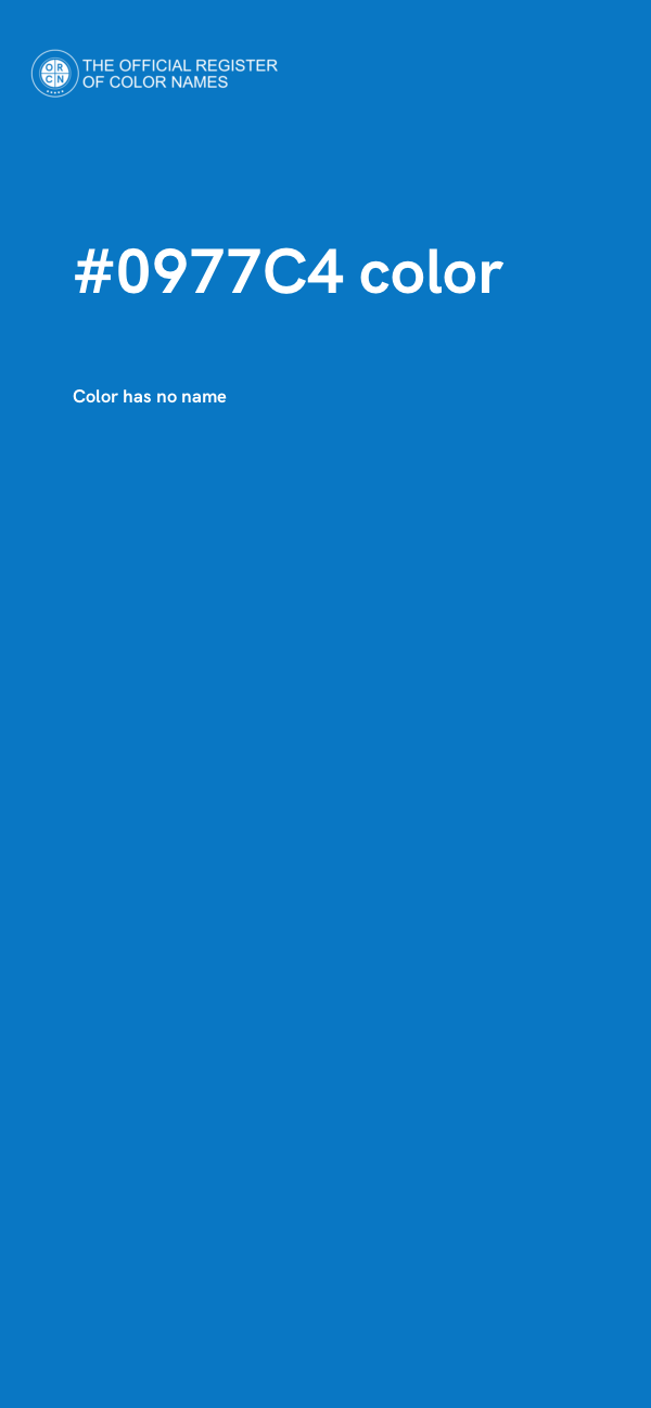 #0977C4 color image