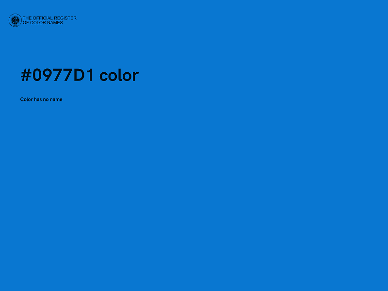 #0977D1 color image