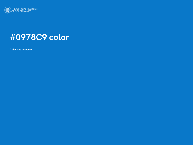 #0978C9 color image