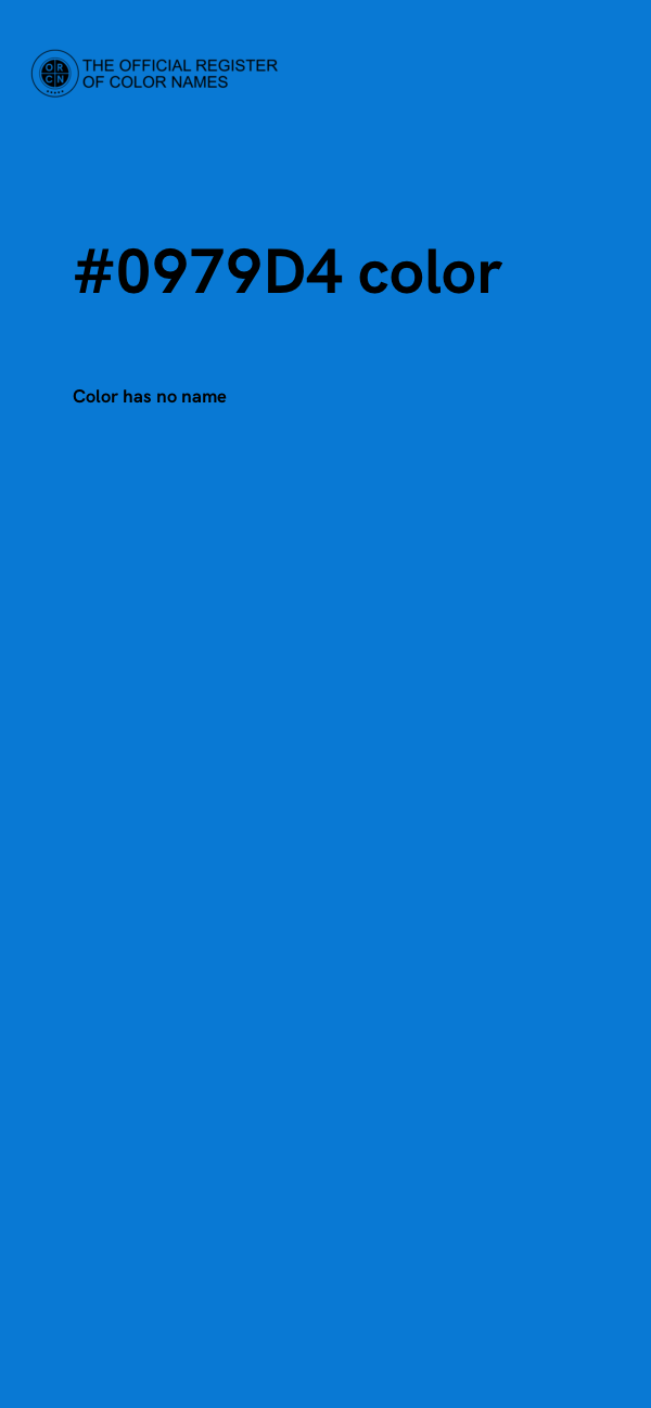 #0979D4 color image
