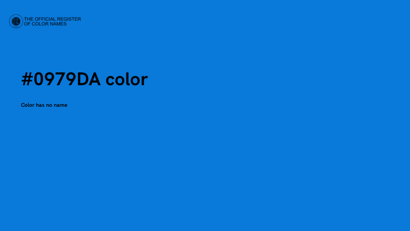 #0979DA color image