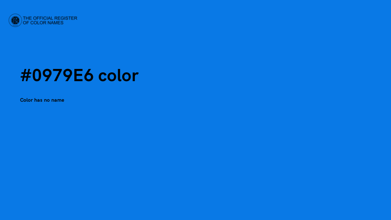#0979E6 color image