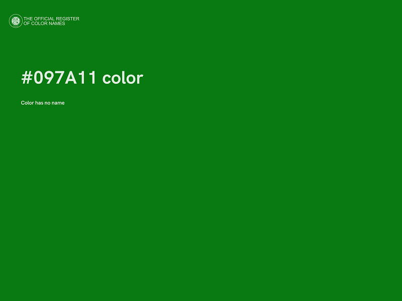 #097A11 color image