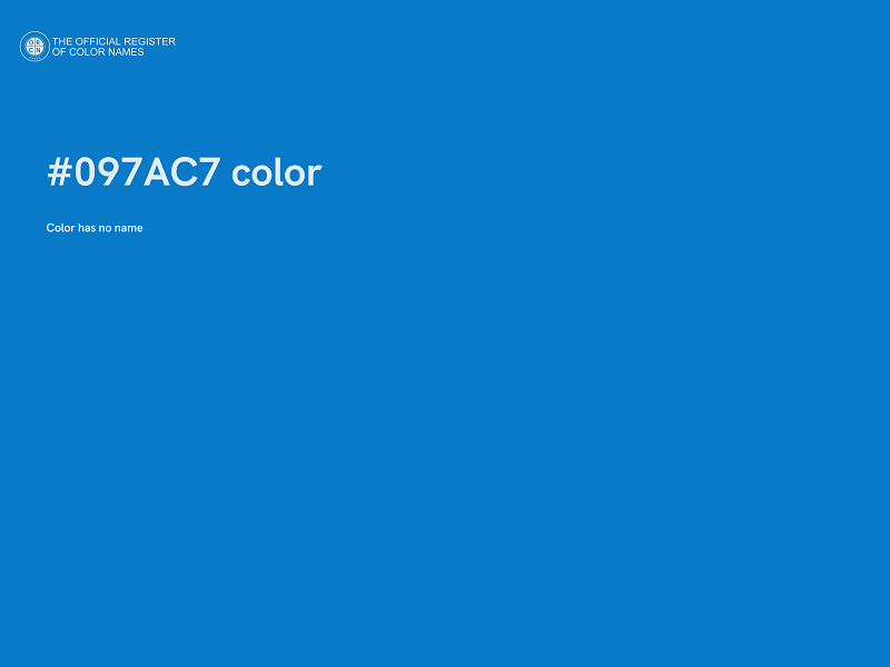 #097AC7 color image