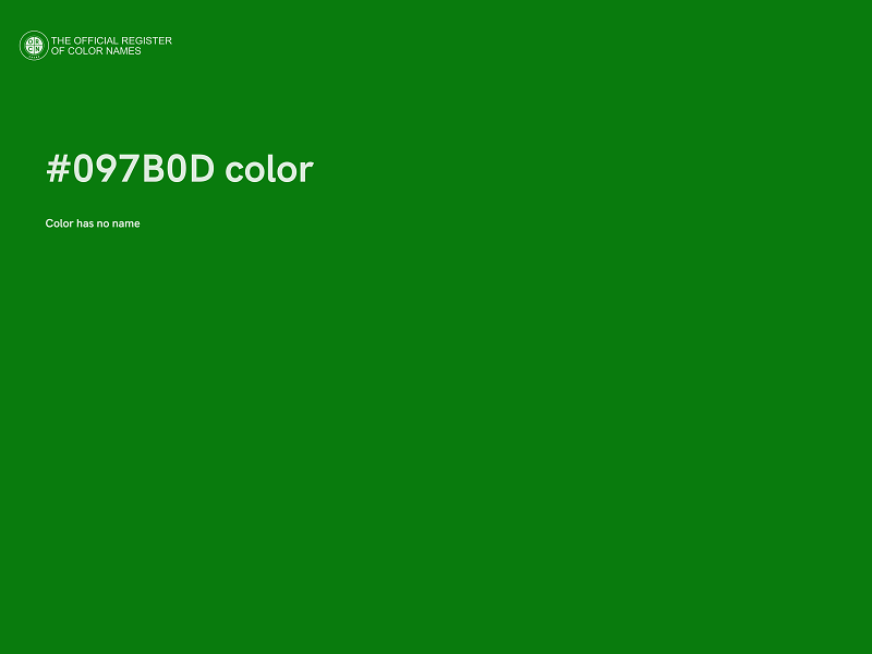 #097B0D color image