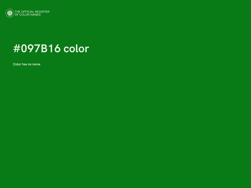 #097B16 color image