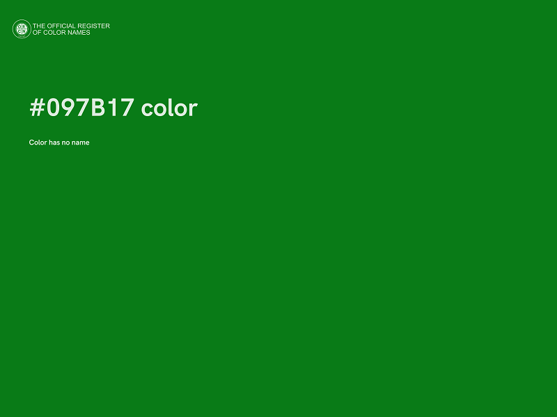 #097B17 color image