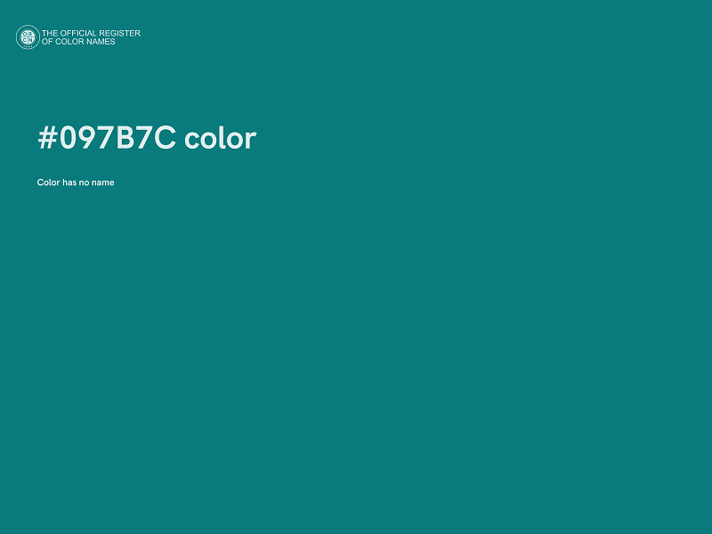 #097B7C color image