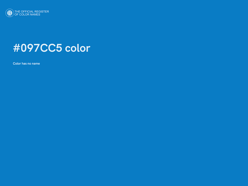 #097CC5 color image