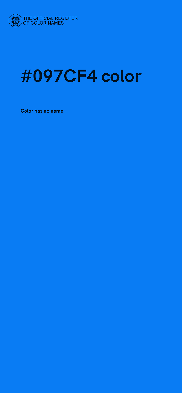 #097CF4 color image