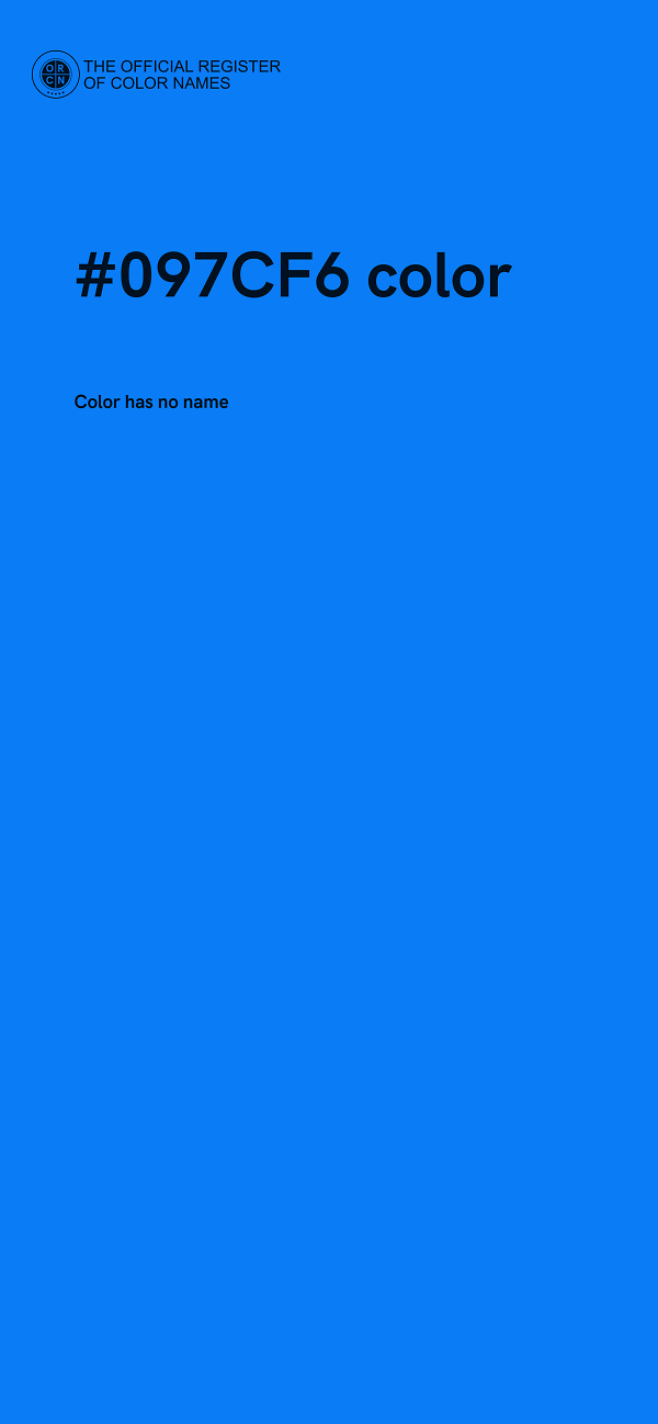 #097CF6 color image