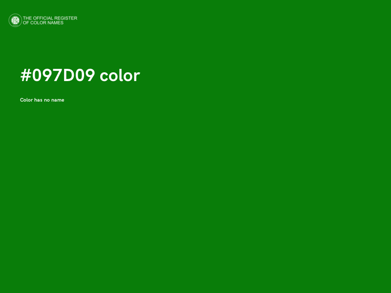 #097D09 color image