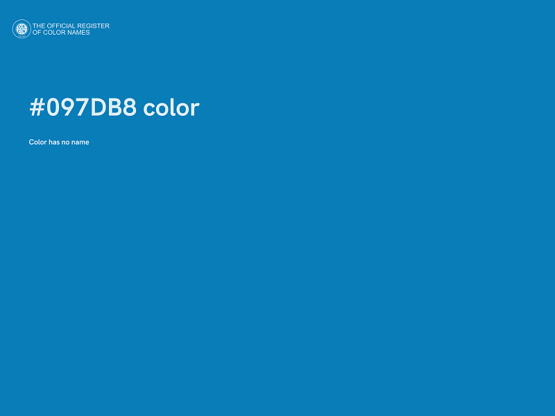 #097DB8 color image