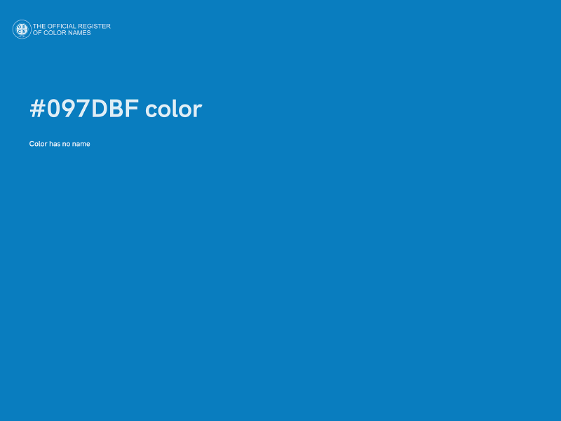 #097DBF color image