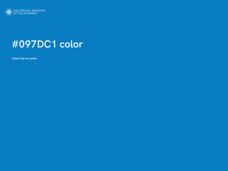 #097DC1 color image