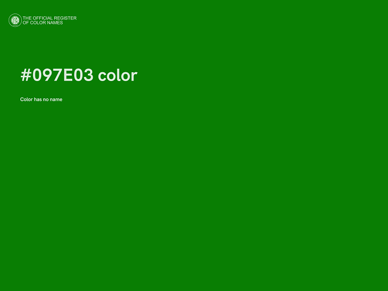 #097E03 color image
