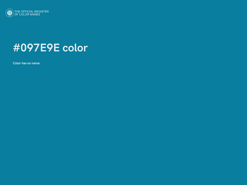 #097E9E color image