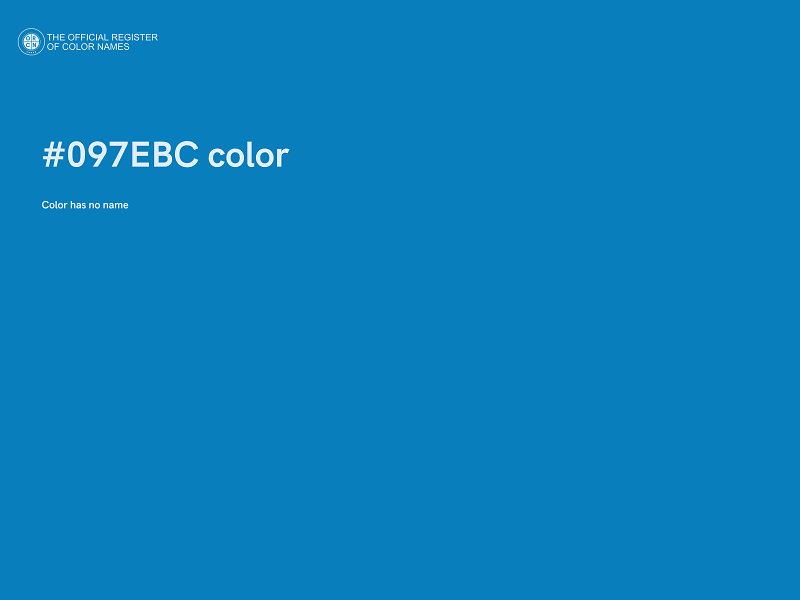 #097EBC color image