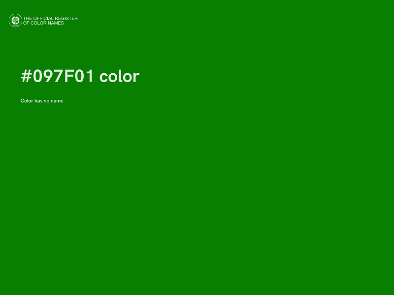 #097F01 color image