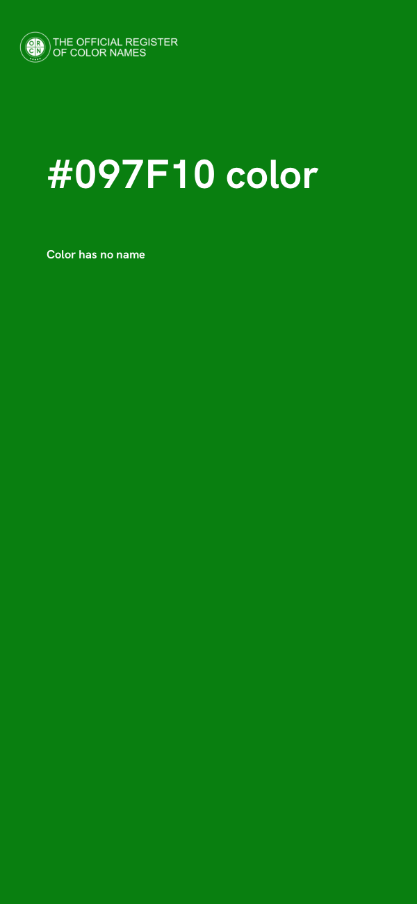 #097F10 color image