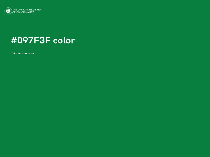 #097F3F color image