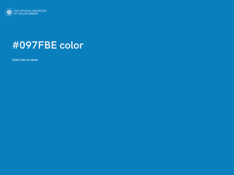 #097FBE color image