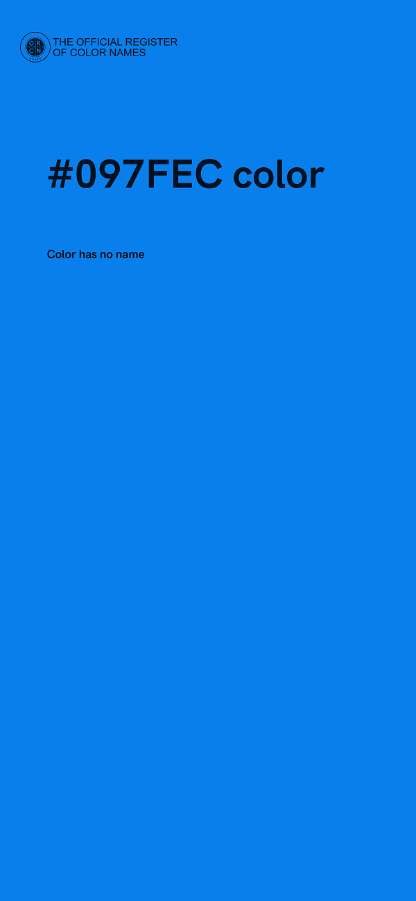 #097FEC color image