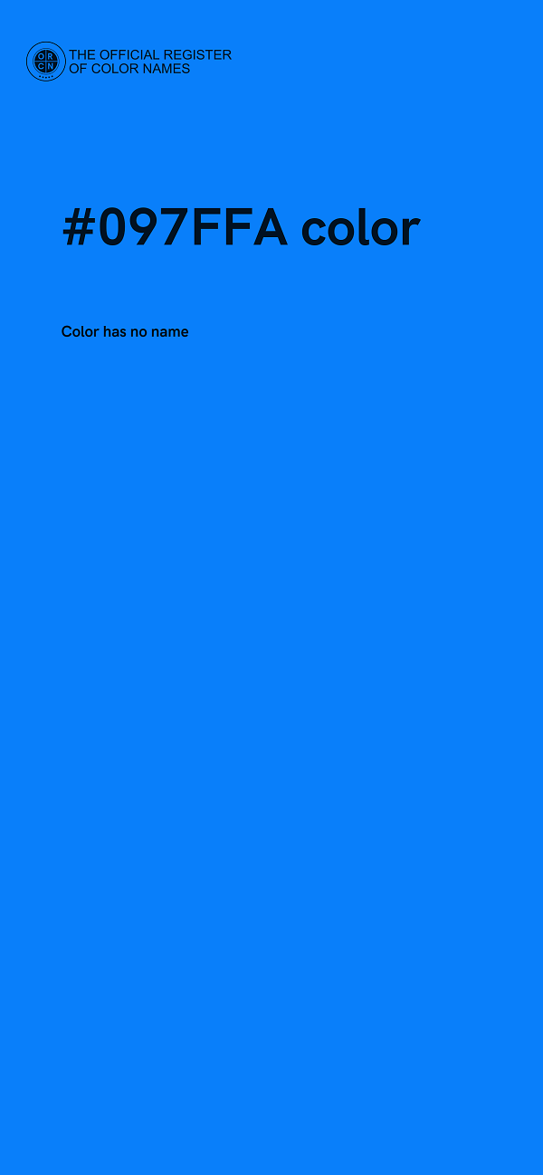 #097FFA color image